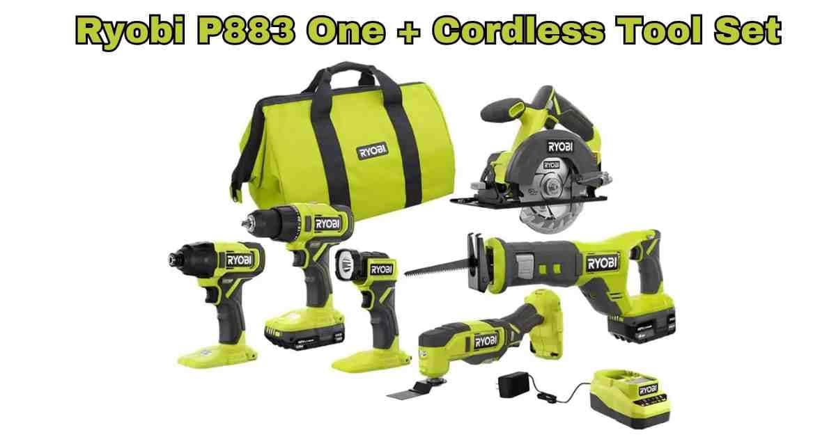 Ryobi P883 One + Cordless Tool Set