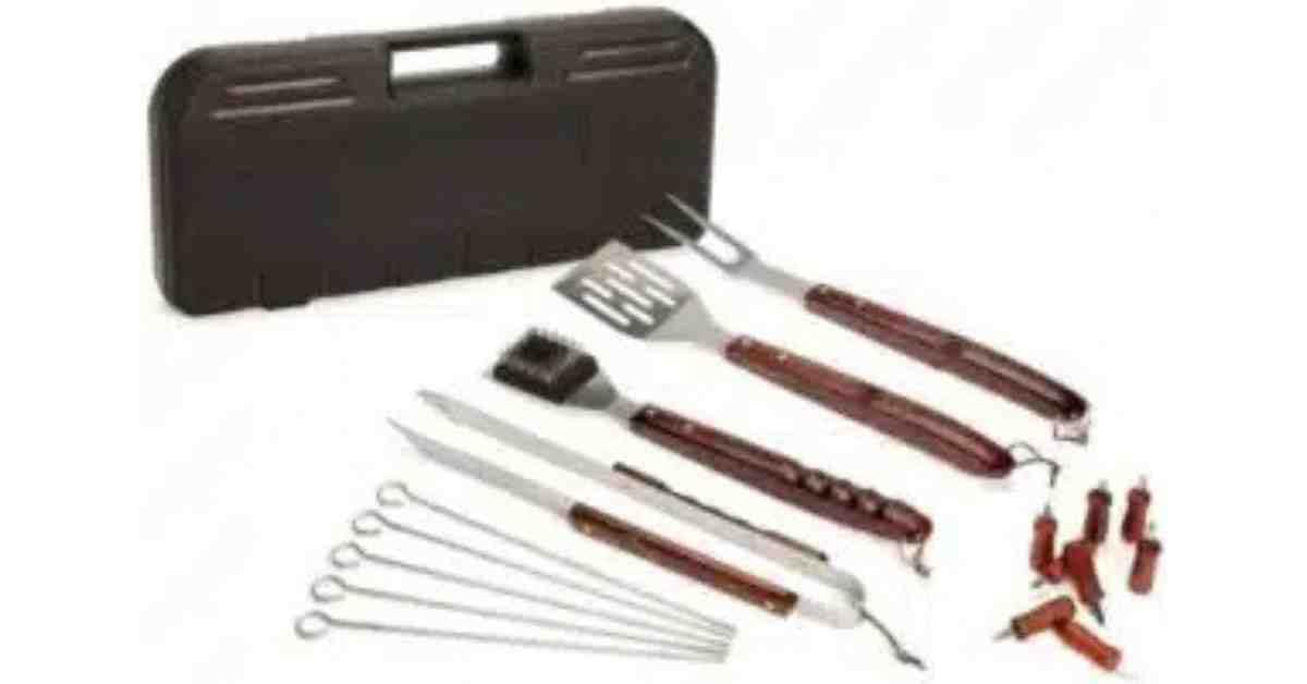 Cuisinart wooden handle grilling tool set