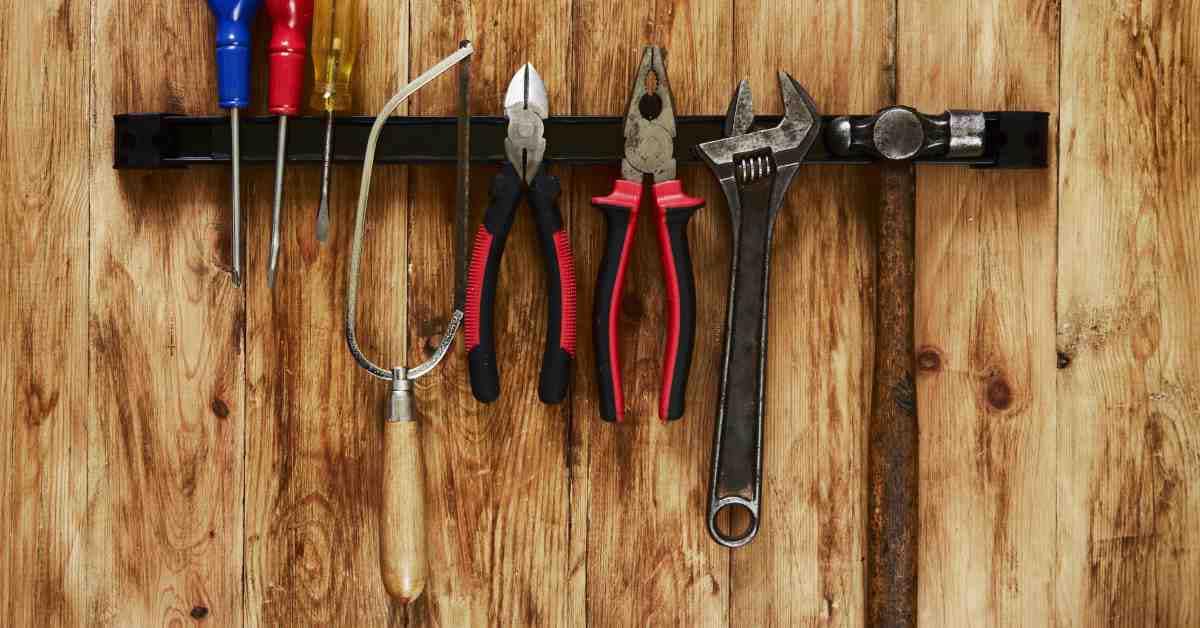 Magnetic Tool Holder Strip for Garage Organization