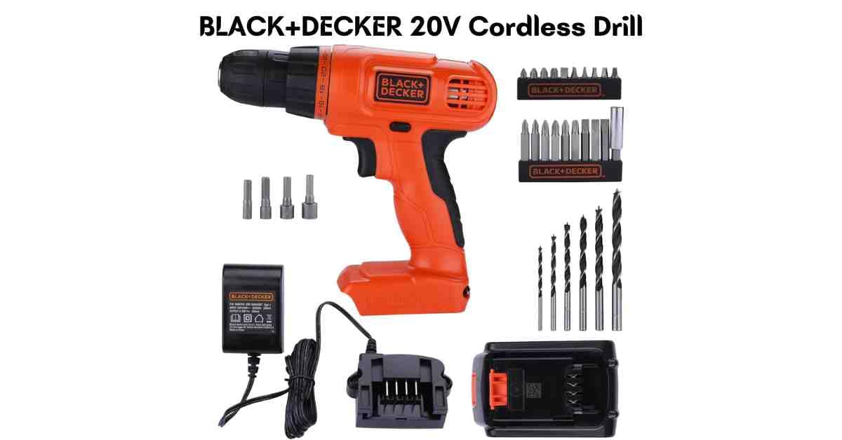 BLACK+DECKER 20V Cordless Drill