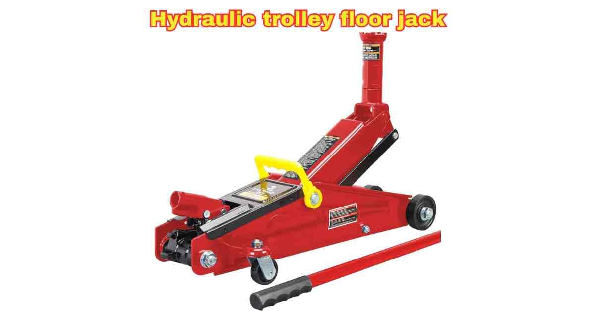 Hydraulic trolley floor jack